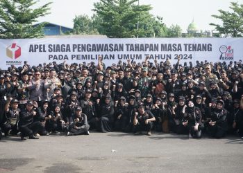 Apel Siaga Pemilu 2024, Wabup Subandi Minta Petugas Jaga Kesehatan