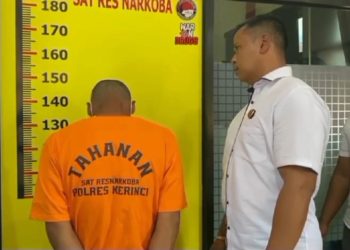 Nekat Tanam Ganja Dikebun, Seorang Petani Desa Sungai Penuh Jambi Diamankan Polisi