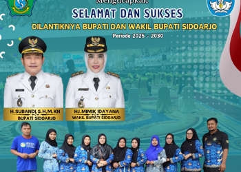 Keluarga Besar SDN Sidomojo Krian, Mengucapkan Selamat dan Sukses Atas Pelantikan Bupati dan Wakil Bupati Sidoarjo Periode 2025-2030