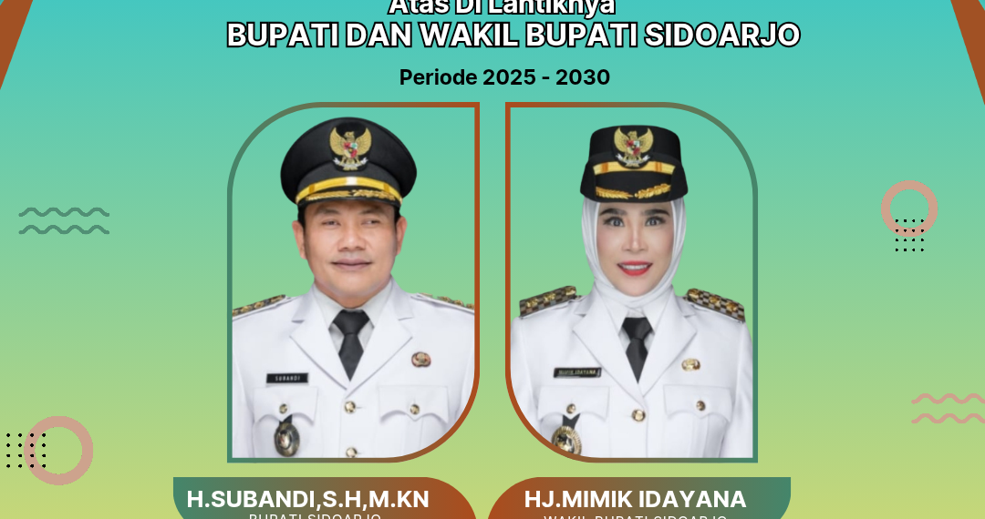 Segenap Pimpinan Redaksi Media Java Watch Indonesia Beserta Staf, Mengucapkan Selamat dan Sukses Atas Pelantikan Bupati – Wakil Bupati Sidoarjo Periode 2025-2030