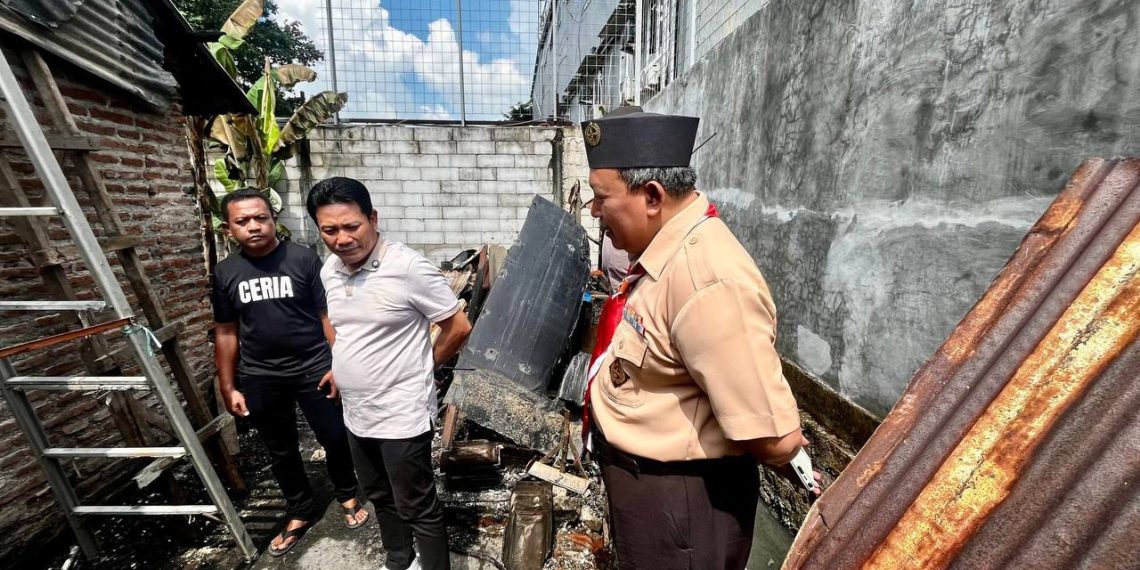 Cepat Tanggap Pemkab Sidoarjo Perbaiki Rumah Rusak Pasca Kebakaran di Desa Sambungrejo