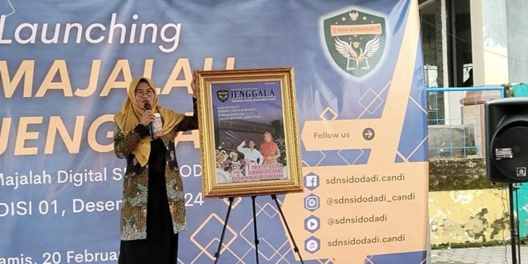 SDN Sidodadi Launching E – Majalah Jenggala, Tingkatkan Literasi Siswa