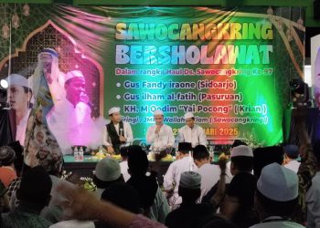 Gema Sholawat Sambut Kedatangan Bulan Suci Ramadhan dan Haul Desa Sawocangkring