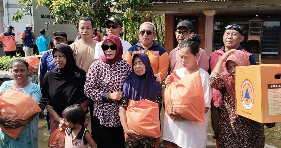 Wakil Bupati Sidoarjo Hj.Mimik Idayana Sidak Banjir di Candipari dan Pesawahan, Siapkan Anggaran 15 Miliar