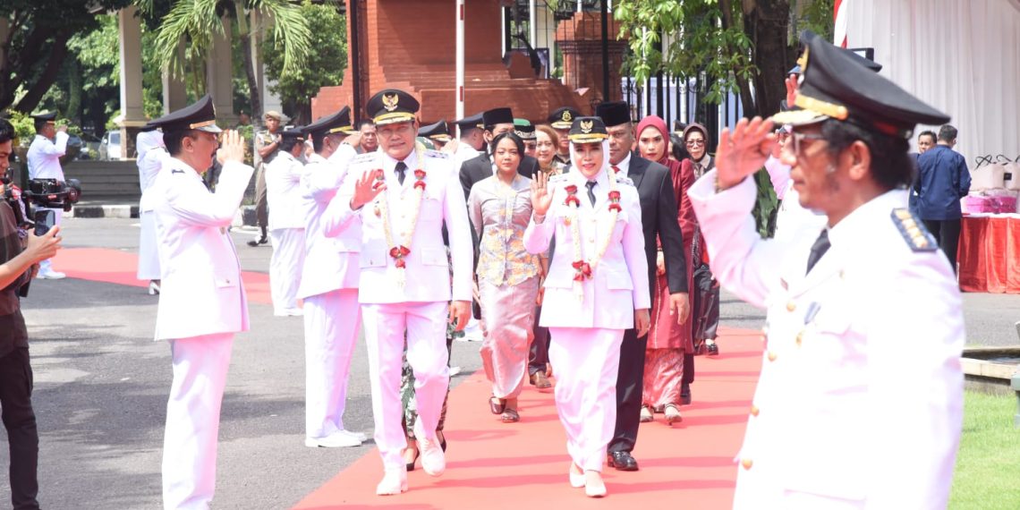 Gelar Penyambutan Bupati dan Wakil Bupati Sidoarjo, Siap Wujudkan Visi Besar di 100 Hari Kerja