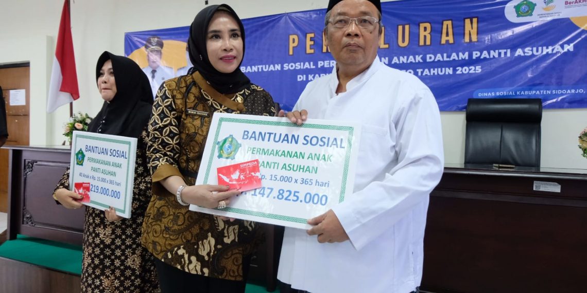 1.175 Anak Yatim di Kabupaten Sidoarjo, Terima Bantuan Makanan