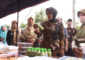 Tinjau Produk UMKM di Taman, Wabup Sidoarjo Dorong UMKM Naik Kelas