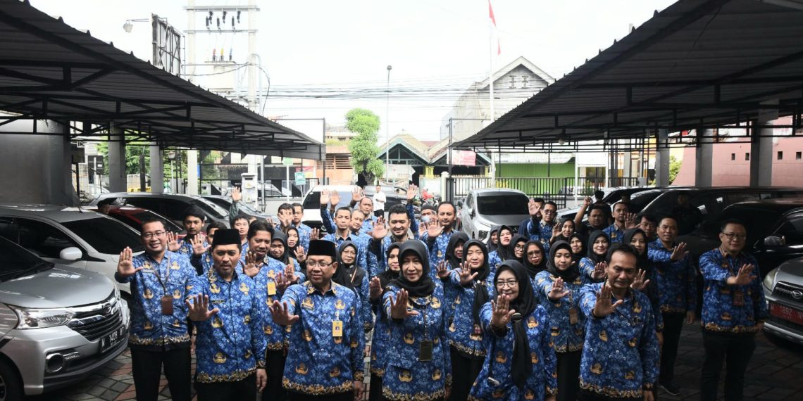Seluruh Pejabat dan Pegawai Dinas Kominfo Sidoarjo Perkuat Komitmen Pencegahan dan Pemberantasan KKN
