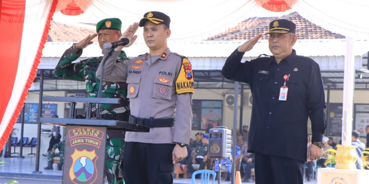 Pastikan Kesiapan Pengamanan Lebaran, Polres Madiun Gelar Apel Pasukan Ops Ketupat Semeru 2025