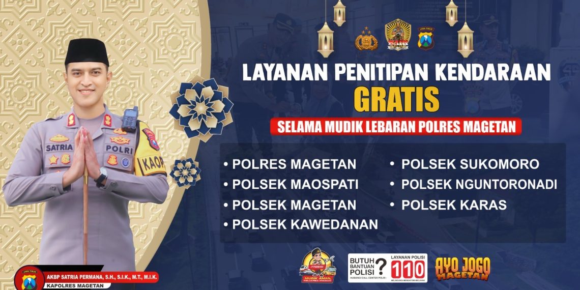 Polres Magetan Sediakan Layanan Penitipan Kendaraan Gratis untuk Pemudik Lebaran 2025