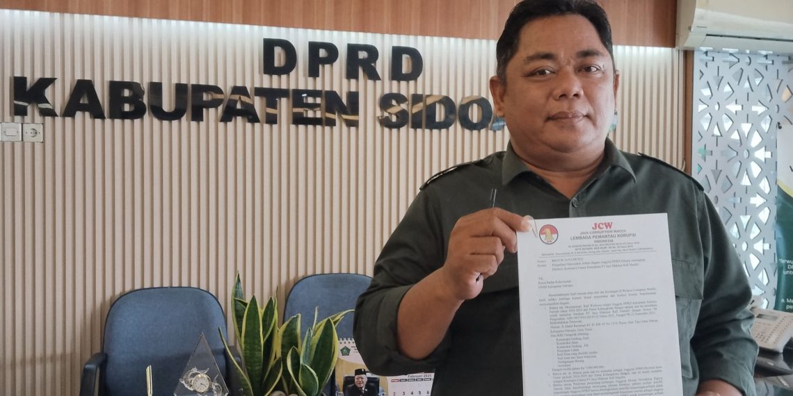 Diduga Rangkap Jabatan, JCW Laporkan Anggota Dewan ke Badan Kehormatan DPRD Sidoarjo