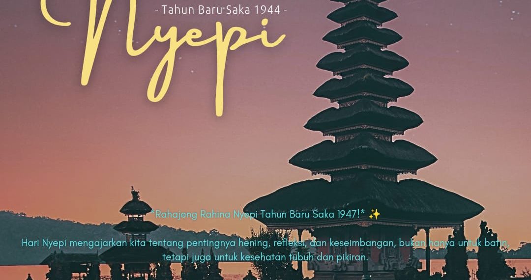 Java Watch Indonesia Mengucapkan, Selamat Hari Suci Nyepi Tahun Baru Saka 1947