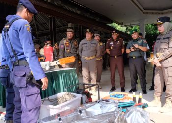 Bupati Subandi Pimpin Apel Kesiapsiagaan Nasional Satpol PP, Satlinmas, dan Damkar di Sidoarjo