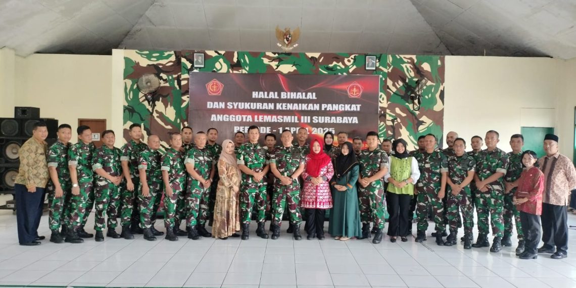 Hangat dan Penuh Makna, Lemasmil III Surabaya Gelar Halal Bihalal dan Syukuran Kenaikan Pangkat