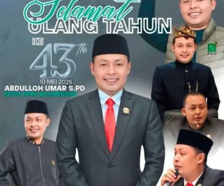 Abdulloh Umar Ketua DPRD Berulang Tahun ke-43 Semoga Tetap Amanah dan Inspiratif