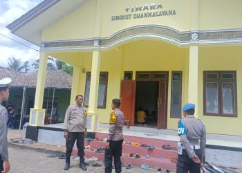 Polres Sarolangun Gelar Pengamanan Peringatan Hari Raya Tri Suci Waisak 2569 BE – Tahun 2025 di Vihara Dhammasavana