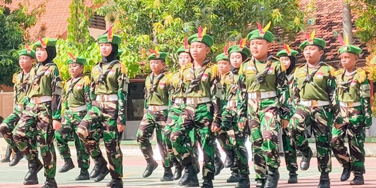 TNI Cilik Binaan Kodim Bojonegoro Raih Juara LKBB Tingkat SD/MI se-Jawa Timur