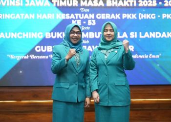 Ketua TP PKK Bojonegoro Hadiri Pengukuhan Pengurus TP PKK Provinsi Jatim dan Peringatan HKG-PKK ke-53