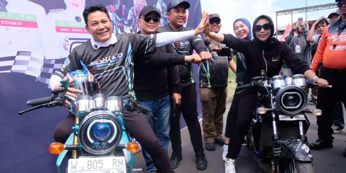 Bupati dan Wabup Sidoarjo Gelar Dragbike Street Race 2025, Berikan Wadah Pecinta Balap Motor di Sidoarjo