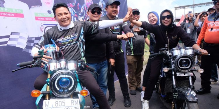 Bupati dan Wabup Sidoarjo Gelar Dragbike Street Race 2025, Berikan Wadah Pecinta Balap Motor di Sidoarjo