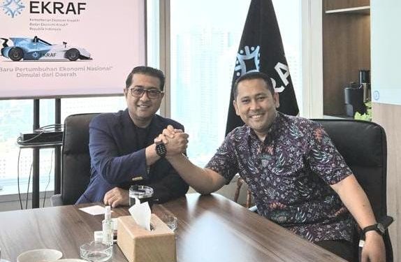 Dorong Ekonomi Kreatif, H M Syukur Temui Menteri Menekraf RI