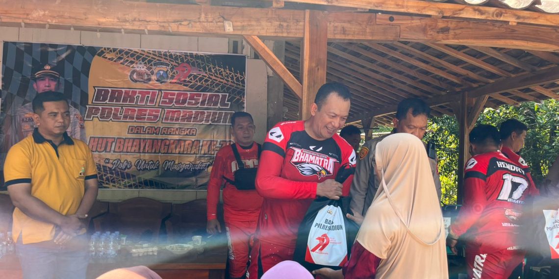 Bakti Sosial Polres Madiun Dalam Rangka Hari Bhayangkara ke -79 di Daerah Terpencil