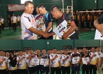 Turnamen Badminton Antar Instansi Semarakkan Hari Bhayangkara ke-79 di Magetan