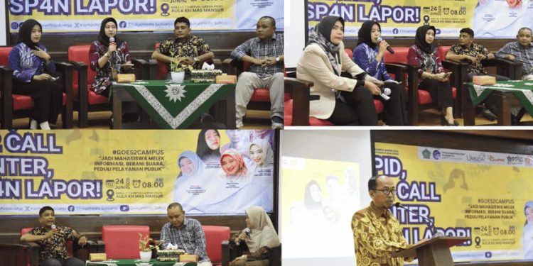 Gandeng Umsida, Dinas Kominfo Sidoarjo Kenalkan Layanan PPID, SP4N LAPOR dan Call Center Sidoarjo 112