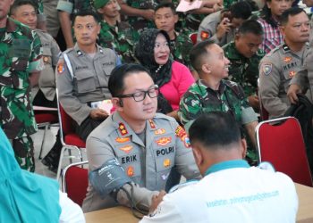 BAKTI KESEHATAN DONOR DARAH DALAM RANGKA HARI BHAYANGKARA KE-79 DI POLRES MAGETAN