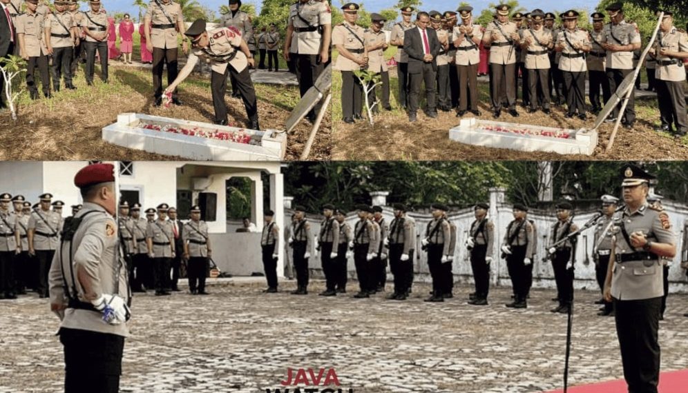 Jelang HUT Bhayangkara Ke-79, Kapolres Sarolangun Ziarah ke TMP Satria Bhakti