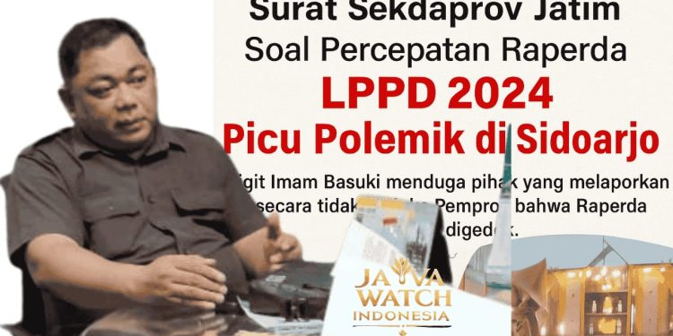Surat Sekdaprov Jatim Soal Percepatan Raperda LPPD 2024 Picu Polemik di Sidoarjo