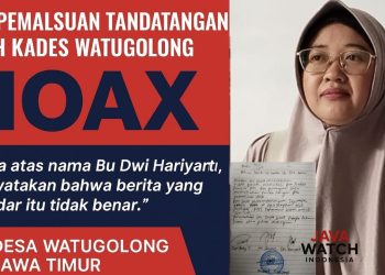 HOAX ! Beredar Isu Pemalsuan Tanda Tangan Oleh Kades Watugolong Sidoarjo, Dwi Hariyanti Beri Klarifikasi