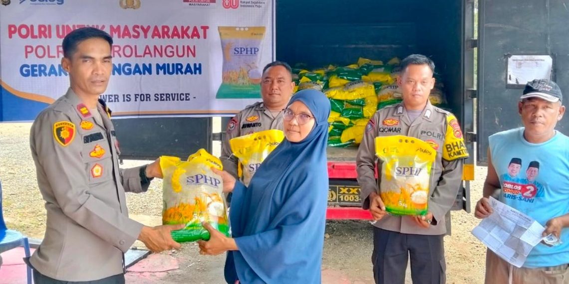 Dukung Stabilitas Harga Pangan, Polres Sarolangun Gelar Gerakan Pangan Murah di Batin VIII