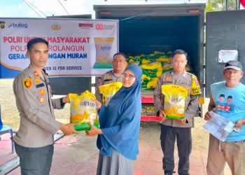 Dukung Stabilitas Harga Pangan, Polres Sarolangun Gelar Gerakan Pangan Murah di Batin VIII