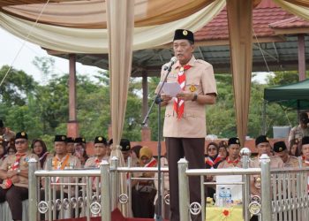 Pemkab Merangin Gelar Apel Besar Hari Pramuka ke-64