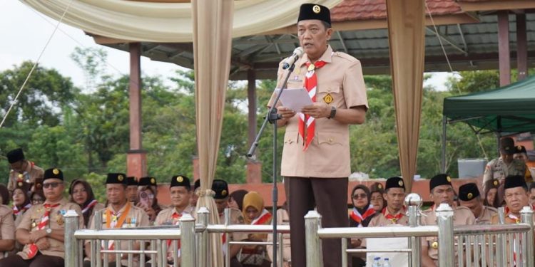 Pemkab Merangin Gelar Apel Besar Hari Pramuka ke-64