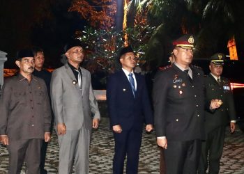 Kapolres Sarolangun Pimpin Upacara Kehormatan dan Renungan Suci Jelang HUT ke-80 RI