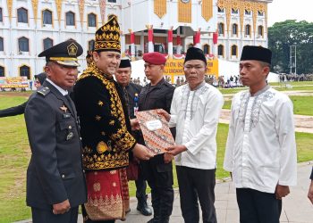 Bupati Merangin H.M. Syukur, Hadiri Upacara Peringatan HUT ke-80 Kemerdekaan RI
