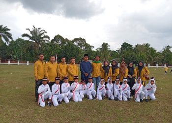 SDN 110/VI Sekancing II Raih Juara I Lomba Gerak Jalan HUT ke-80 RI