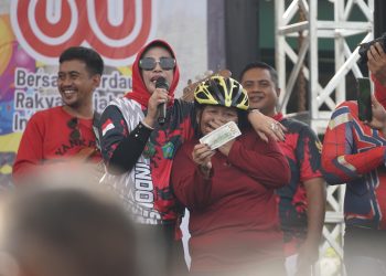 Semarak Fun Bike 2025 Kodim 0816 Sidoarjo bersama Forkopimda Rayakan HUT RI ke-80