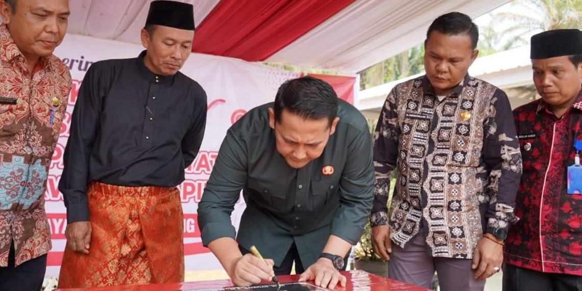 Pasar Bang Syukur Resmi Diresmikan, Hadiah Ulang Tahun Desa Plakar Jaya