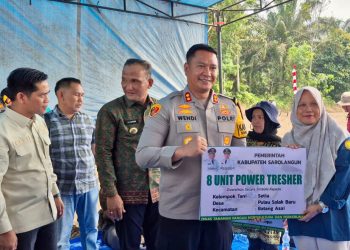 Kapolres Sarolangun, Bupati dan Forkopimda, Hadir Tanam Perdana Padi Gogo di Desa Tanjung Batin VIII