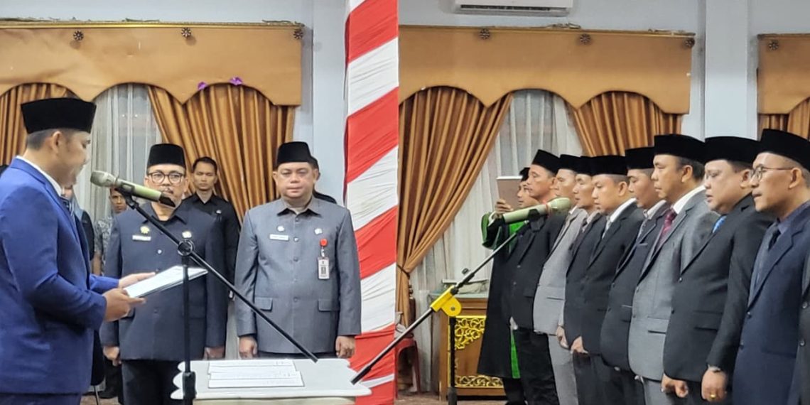 Bupati Merangin H. M Syukur Lantik 15 Pejabat Pimpinan Tinggi Pratama