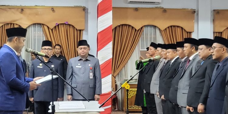 Bupati Merangin H. M Syukur Lantik 15 Pejabat Pimpinan Tinggi Pratama