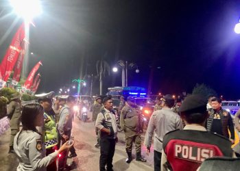 Polres Sarolangun Gelar Patroli Skala Besar Jaga Kondusifitas Wilayah