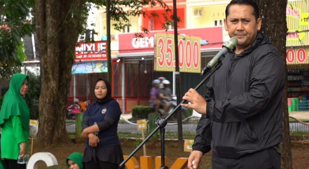 Senam Merangin Sehat,Bupati H M Syukur Tekankan Pentingnya Disiplin