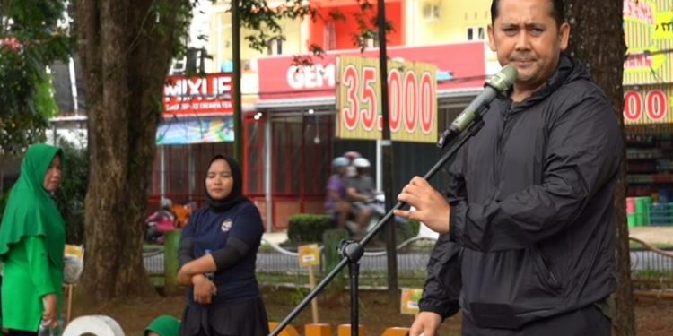 Senam Merangin Sehat,Bupati H M Syukur Tekankan Pentingnya Disiplin