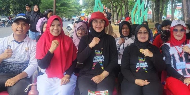 Merangin Peringati Hari Olahraga Nasional ke-42 dengan Aerobik Zumba Party