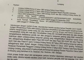 Usai Bupati Subandi Singgung Soal IMB Ponpes Al Khoziny, Polda Jatim Panggil Saksi Shaka Nabil Ichsani