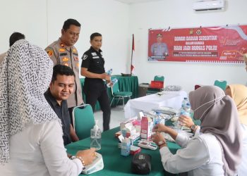 Semarak HUT Humas Polri ke-74, Polres Sarolangun Gelar Donor Darah